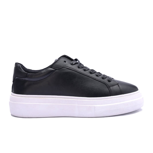 Essential Leather Trainer - Black