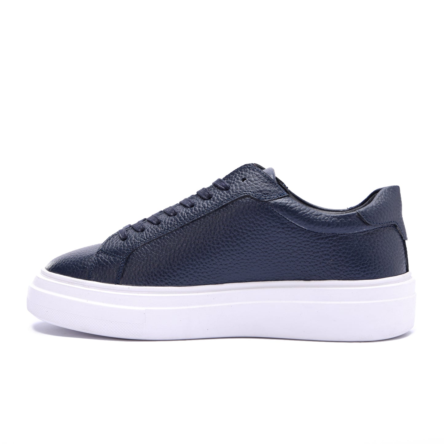 Essential Leather Trainer - Navy