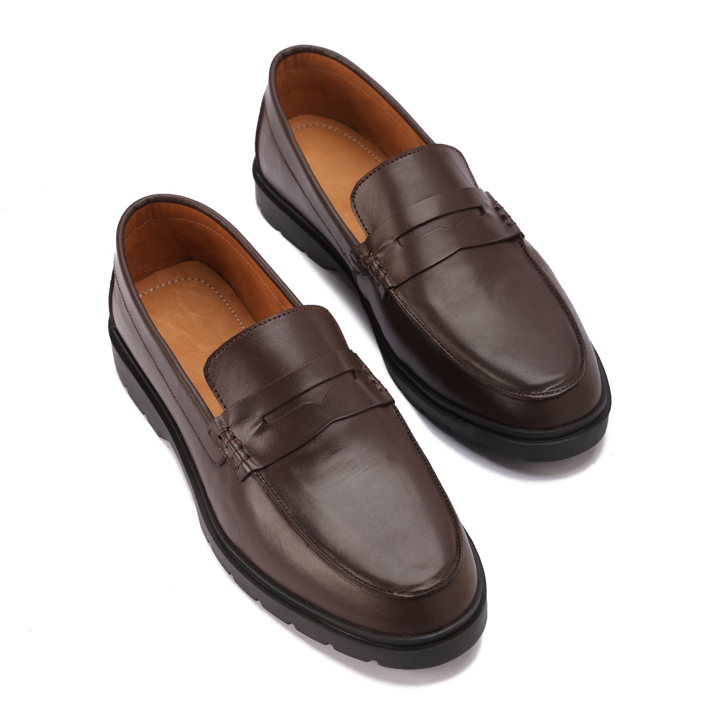 Leather Brown Loft Loafer
