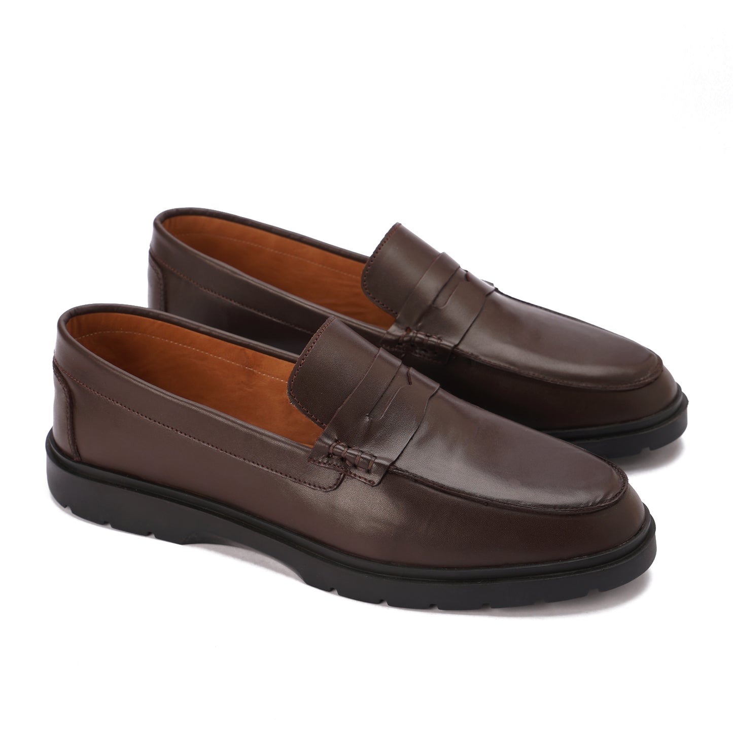 Leather Brown Loft Loafer