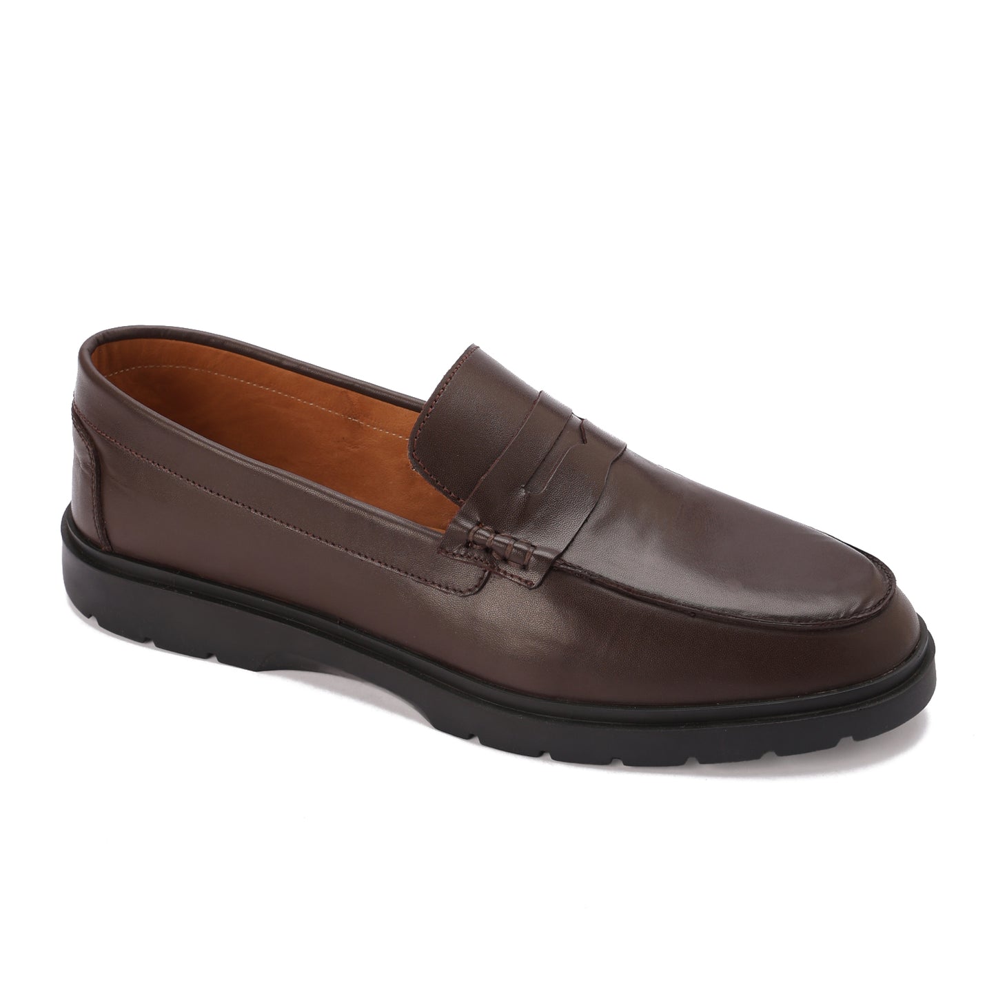 Leather Brown Loft Loafer