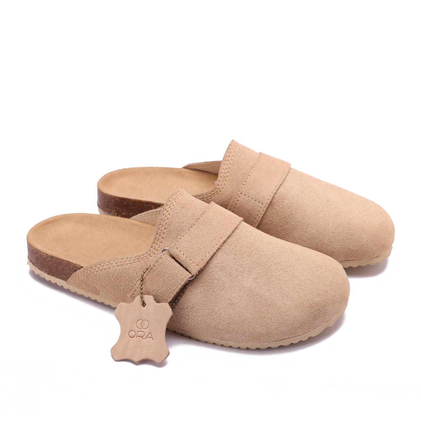 Split Suede Beige clogs