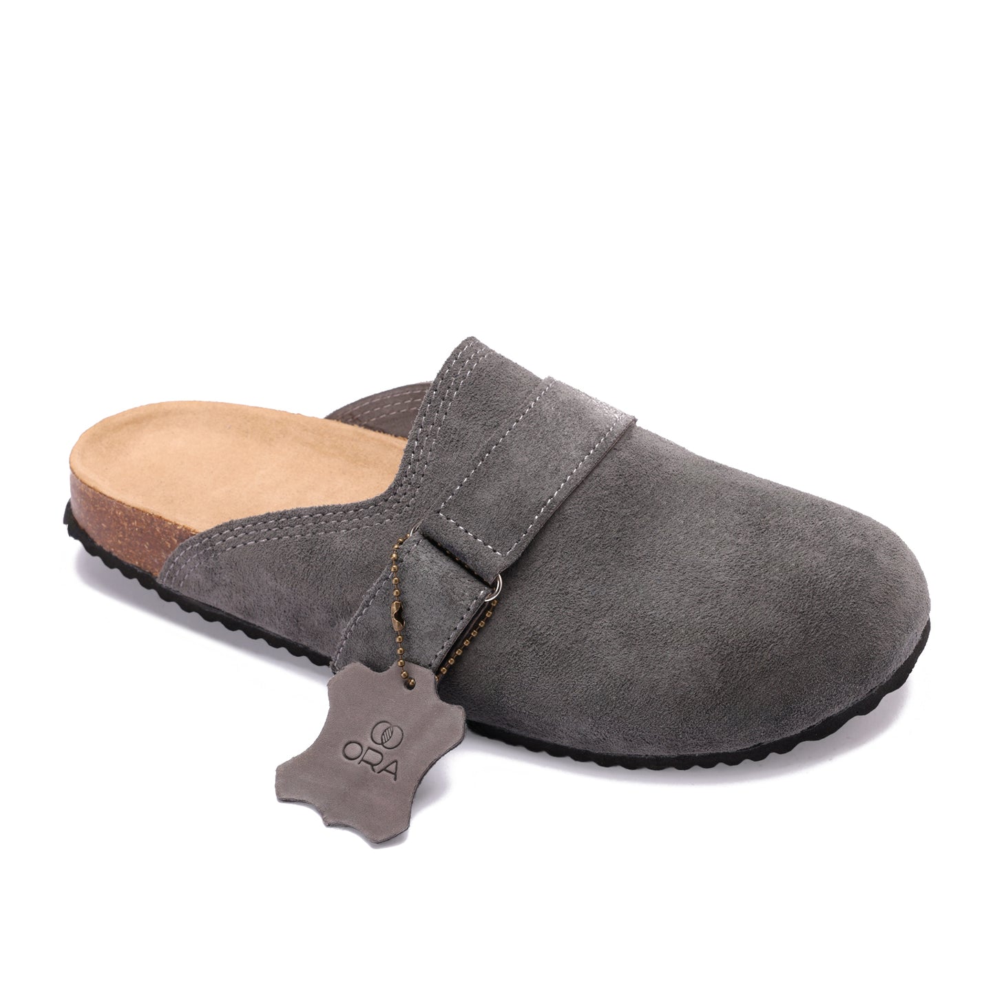 Split Suede grey  clogs