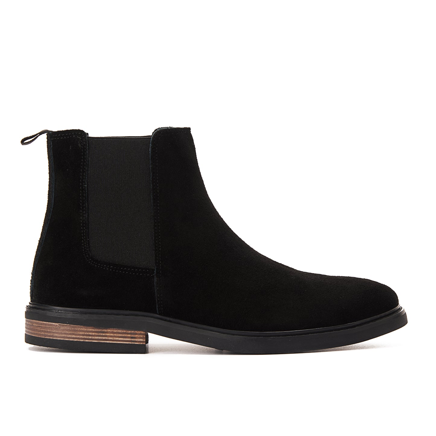 Black Suede Chelsea boot
