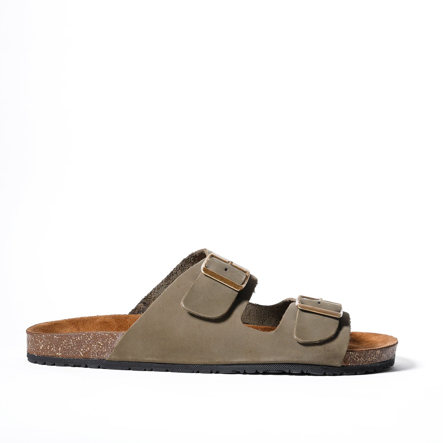 OLIVE Double Buckle Slides