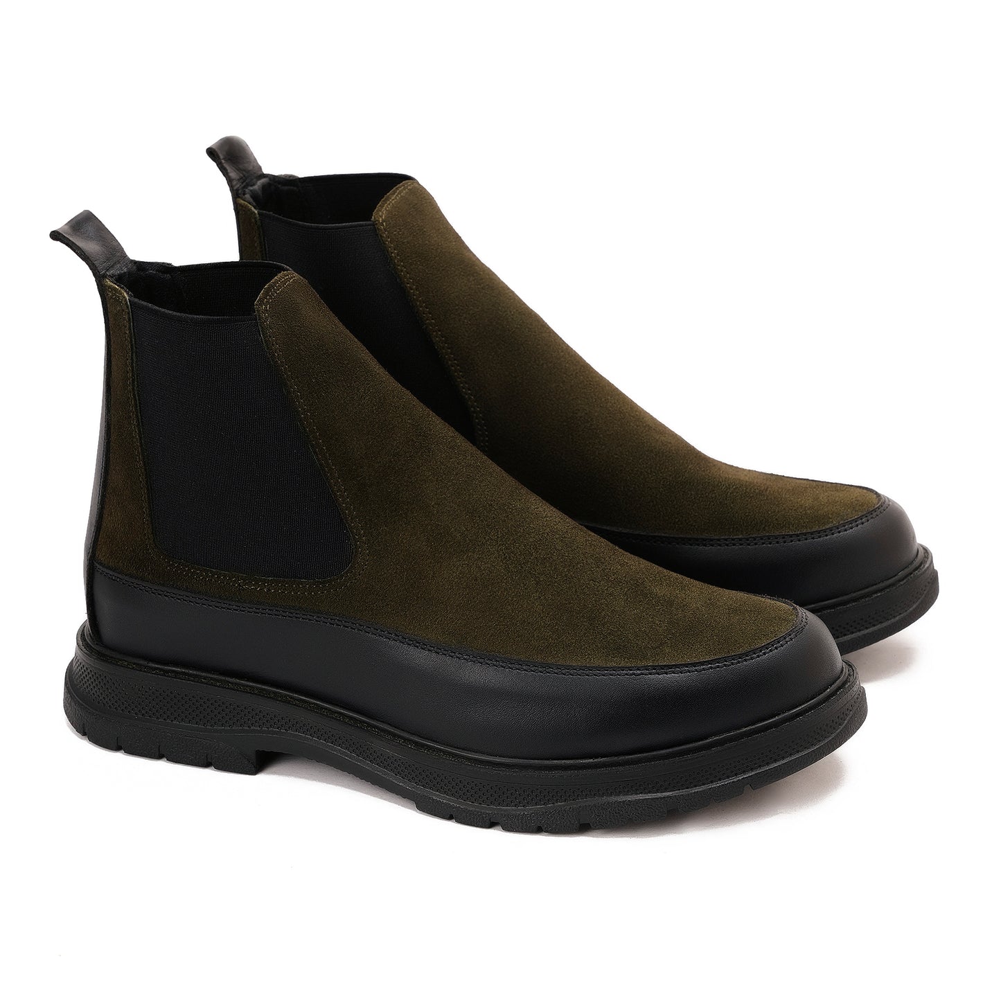 MOC SUEDE OLIVE BOOTS