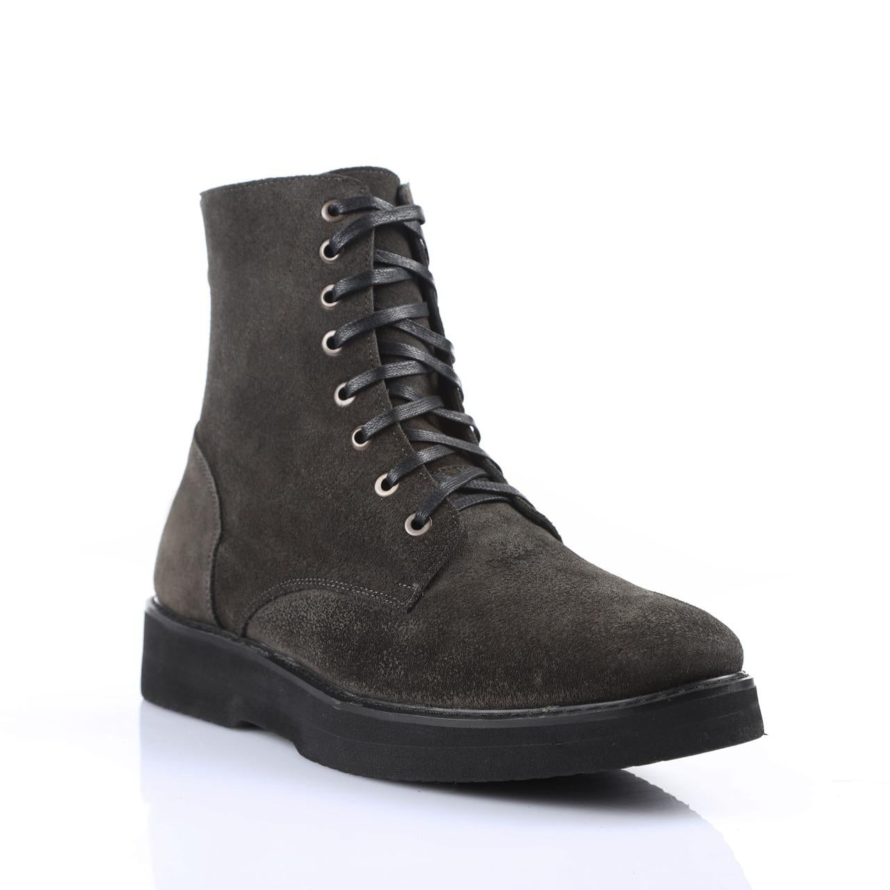 Grey Marini Combat Boots