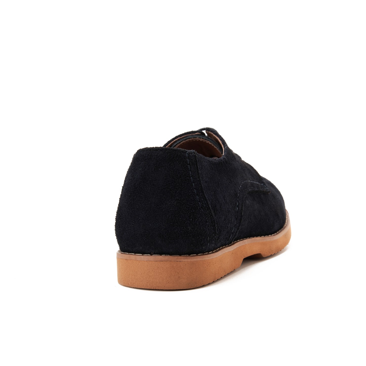 Split Suede Derby Shoes Navy Blue