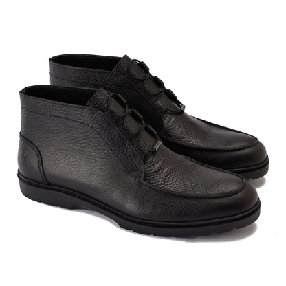 Mono Black Leather Boots