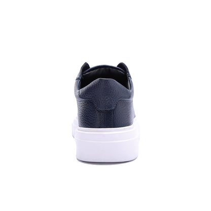 Essential Leather Trainer - Navy