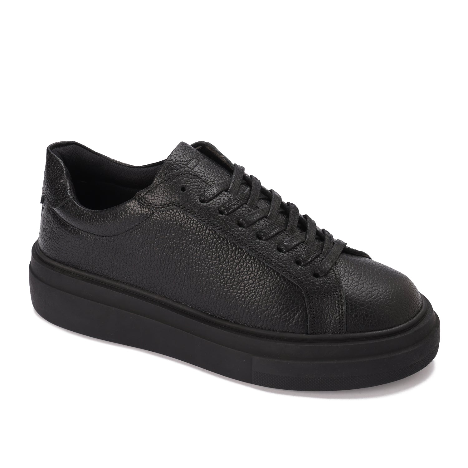 artselab black leather trainers