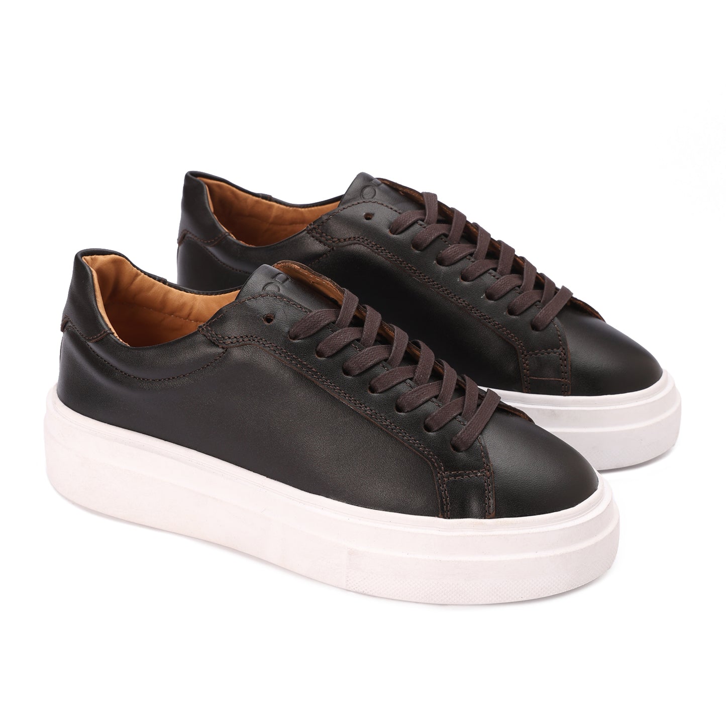 Essential Leather Trainer - Dark Brown