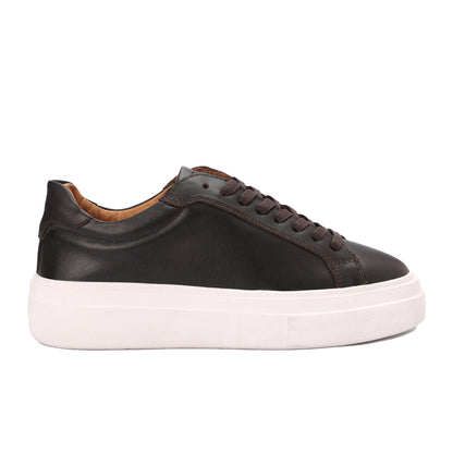 Essential Leather Trainer - Dark Brown