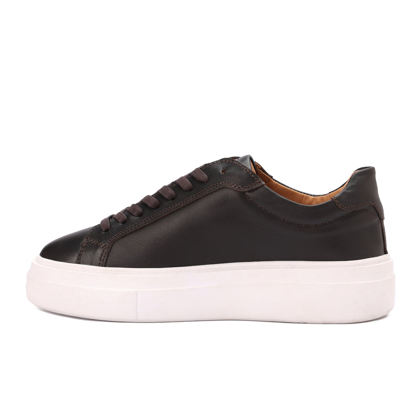 Essential Leather Trainer - Dark Brown