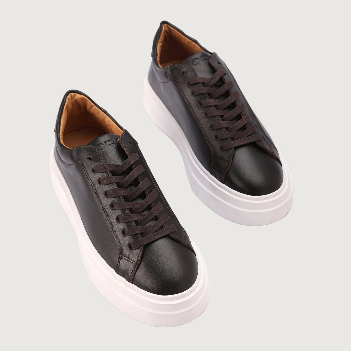 Essential Leather Trainer - Dark Brown