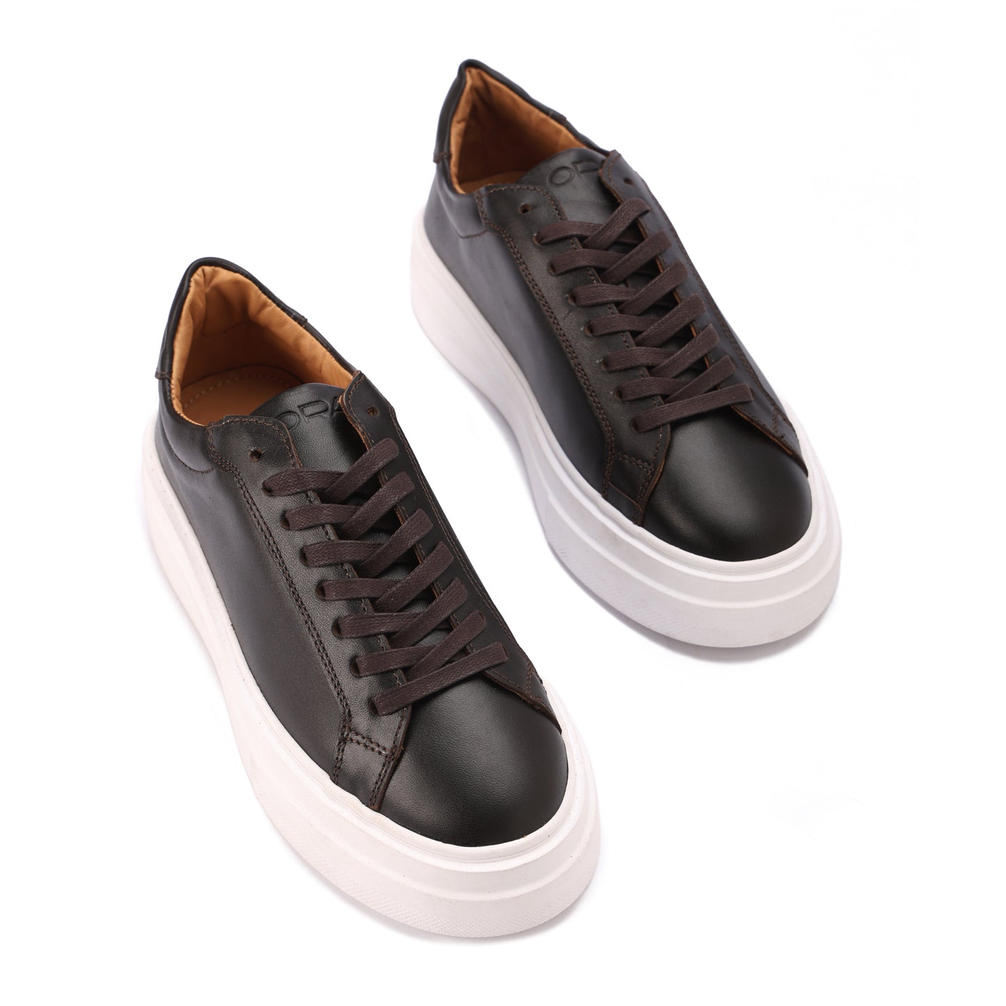 Essential Leather Trainer - Dark Brown