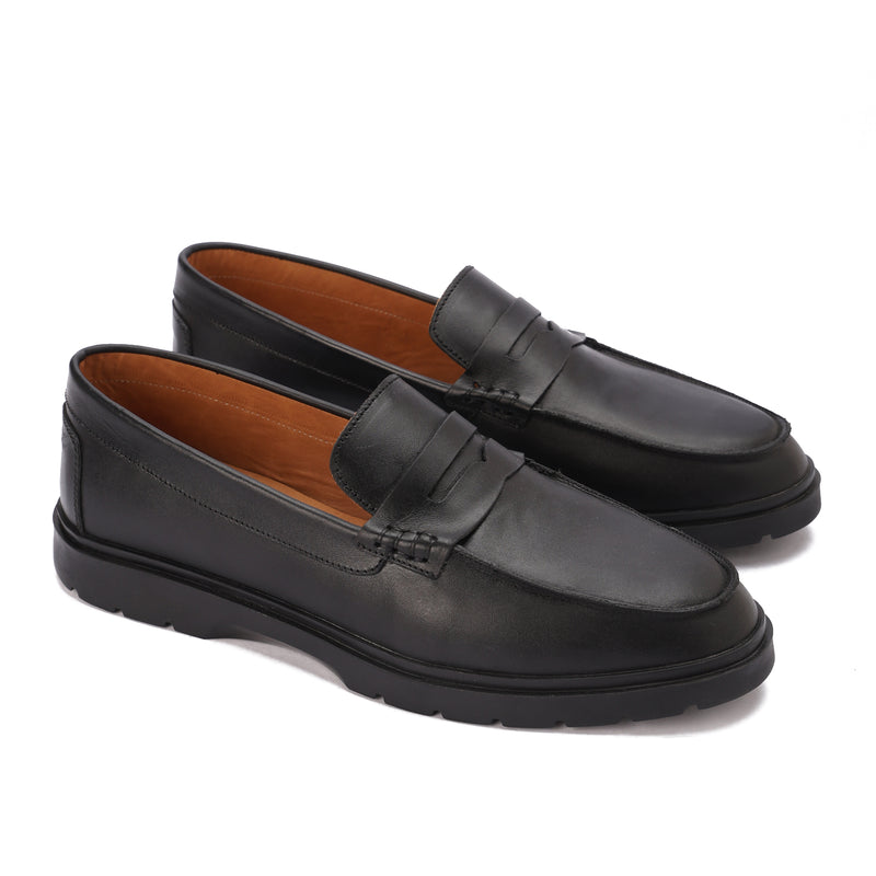 Leather Black Loft Loafer