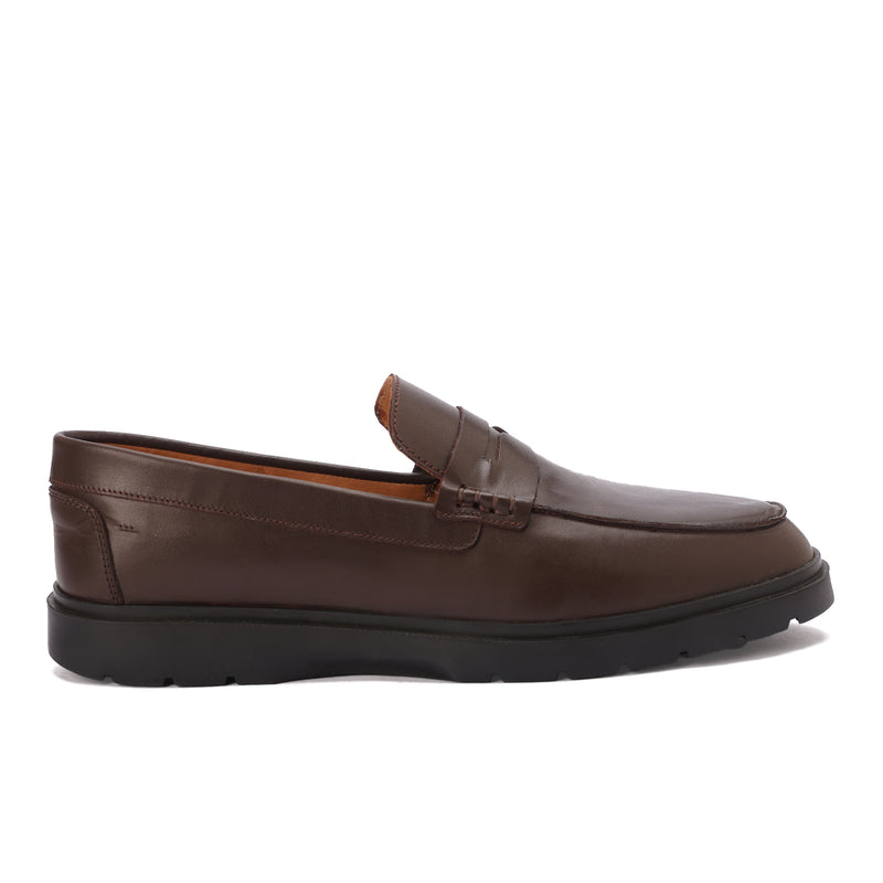Leather Brown Loft Loafer