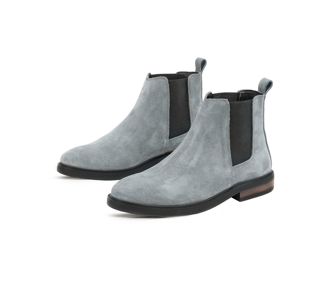 Grey Suede Chelsea boot