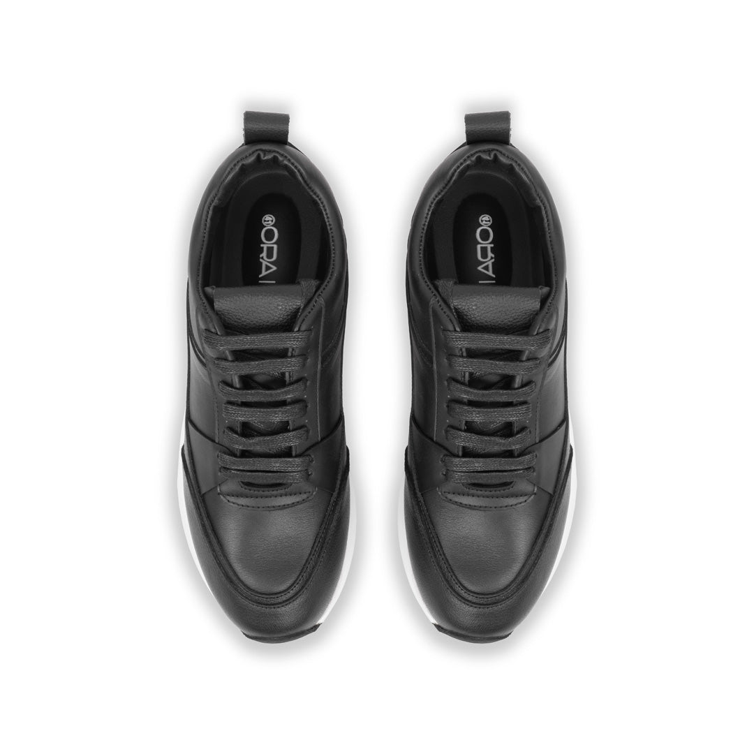 MOC SNEAKERS leather BLACK