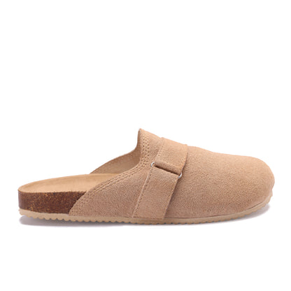 Split Suede Beige clogs