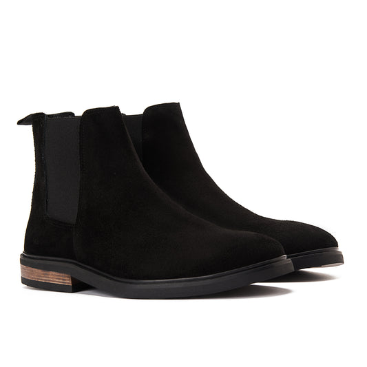 Black Suede Chelsea boot