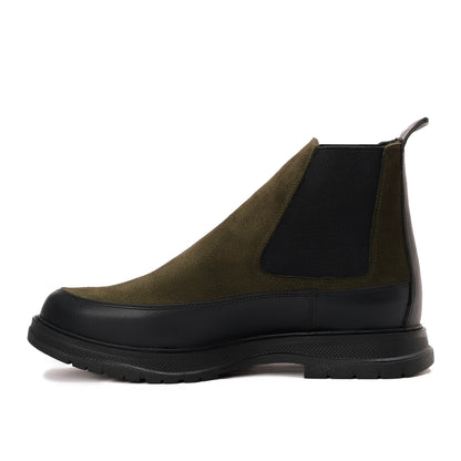 MOC SUEDE OLIVE BOOTS