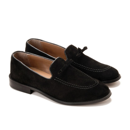 Black Suede Calf